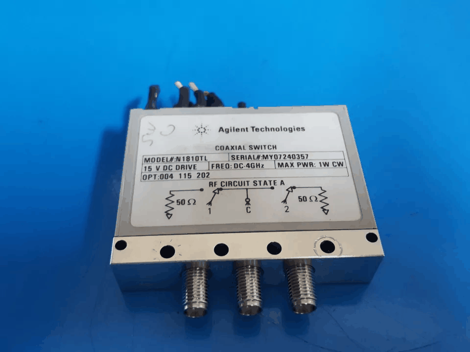 [NBC] Agilent N1810TL Coaxial Switch 15V 4 GHz Opt. 004 115 202 (0357)
