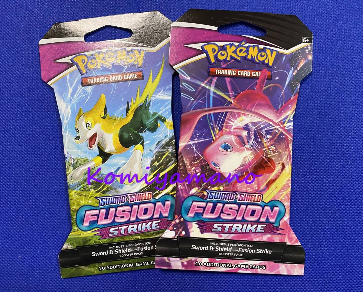 英語版 ポケモンカード Fusion Strike 2パック 新品・未開封 英語版 ポケモンカード Fusion Strike 2パック 新品・未開封