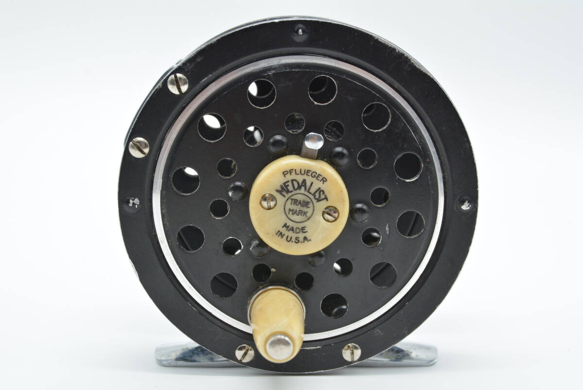 ◆完動品◆ Pflueger Medalist 1492 Fly Reel 50's スカルプテッドピラー フライフィッシング フルーガー メダリスト リール #21548