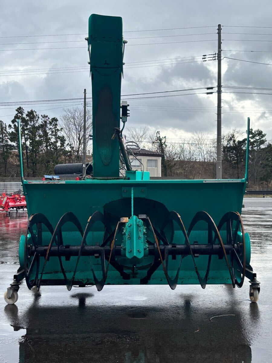 NO.4-1927(新潟)タカキタ　トラクター除雪ロータリースノーラッセル　スノーブロアーSB1570E リモコン、スタンド付き