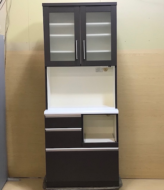 あ//つH3134 【埼玉県川口市発】　ニトリ　NITORI キッチンボード　80cm幅　食器棚　直接引き取り大歓迎