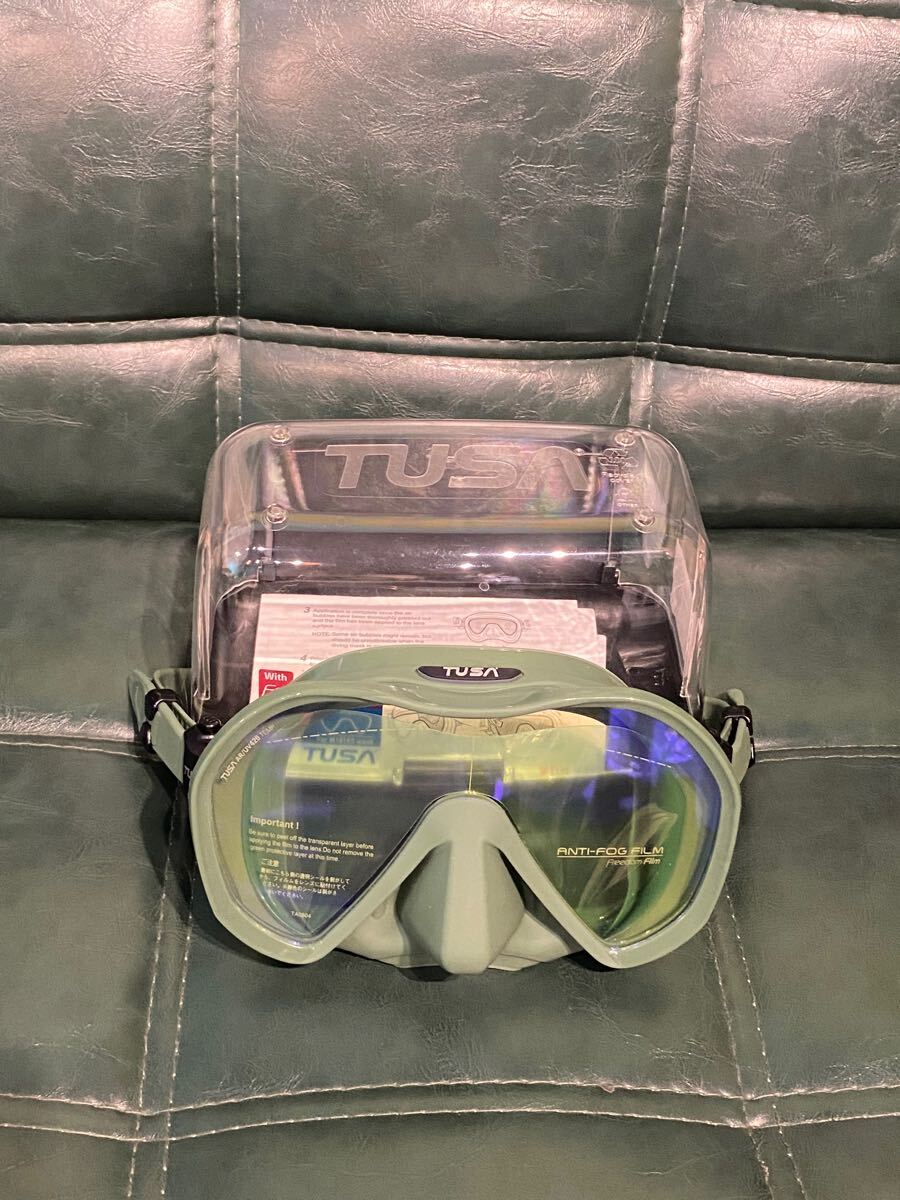 新品 TUSA Zensee ダイビング マスク M1010 SQKHA 緑 UV420 新品 TUSA Zensee ダイビング マスク M1010 SQKHA 緑 UV420