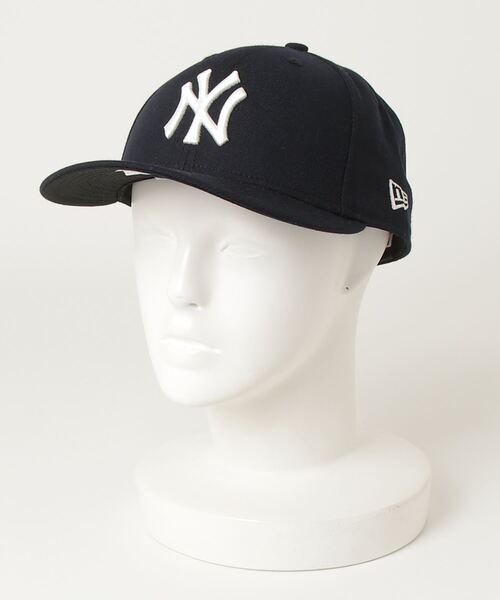 「NEW ERA」 キャップ 7 3/8 ネイビー メンズ