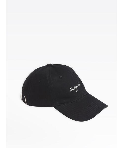「agnes b.」 キャップ UNI ブラック メンズ