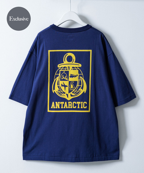 「ARMY TWILL」 半袖Tシャツ MEDIUM ネイビー メンズ