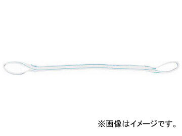 TESAC 耐化学薬品用スリング(JIS2等級・両端アイ形) 25mm幅×3.5m PP2E25X3.5(7931425)