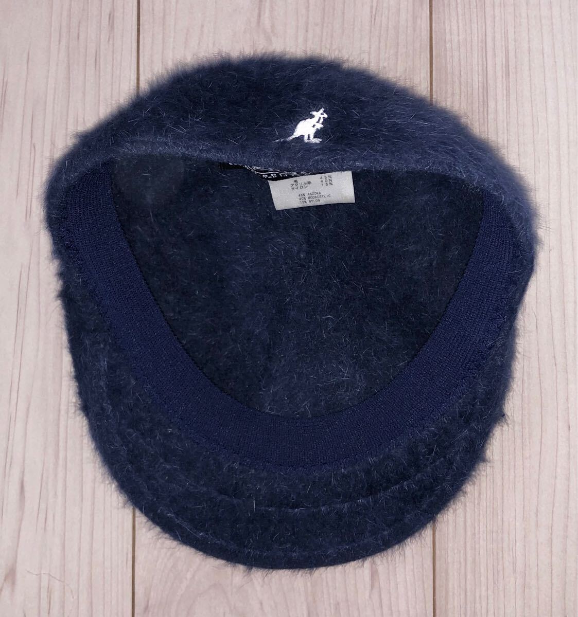 美品 KANGOL Furgora 504 K3016ST M カンゴール ファーゴラ ファー ハンチングキャップ ネイビー 紺 ベレー帽 ハンチング Ｍ 男女兼用