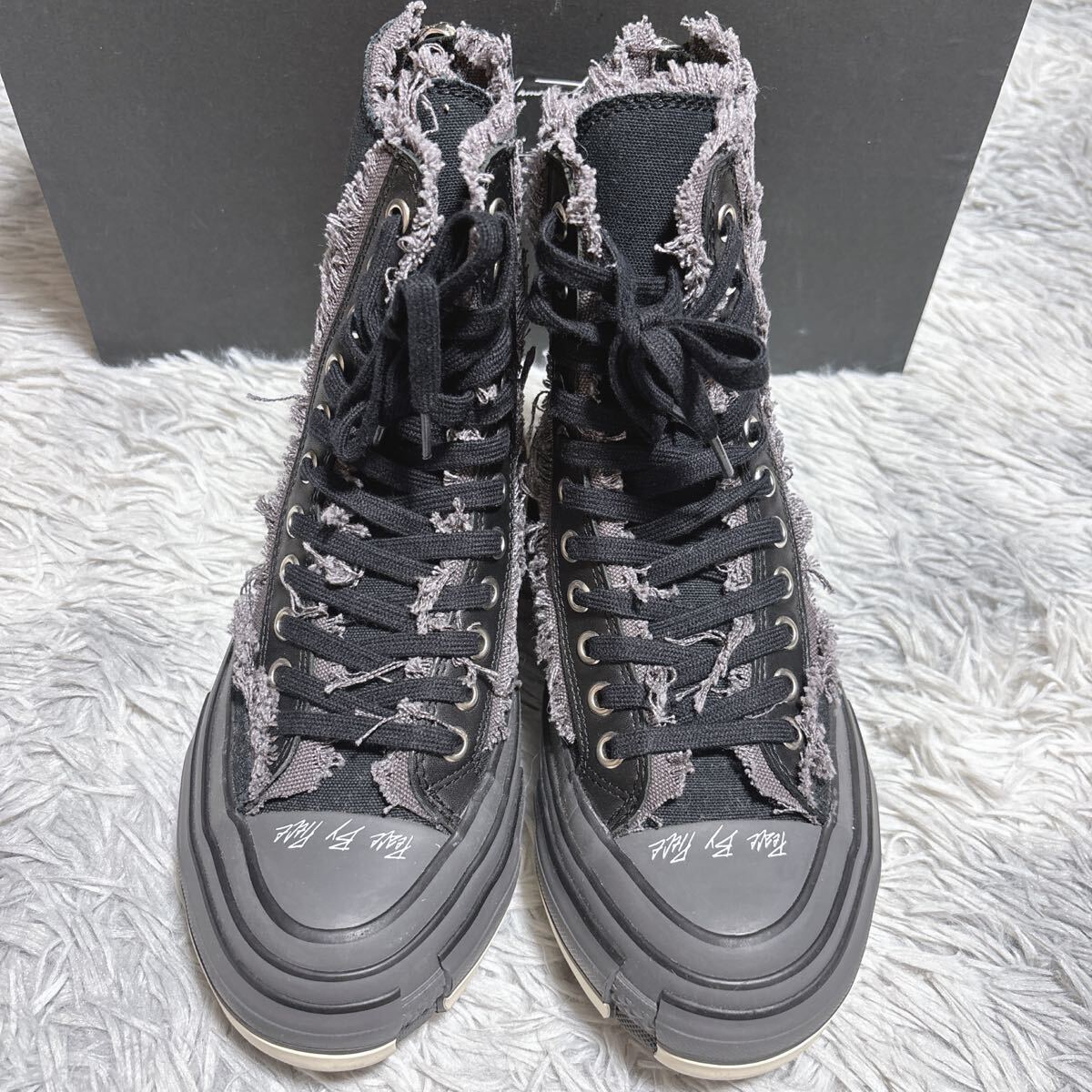 レア Yohji Yamamoto × XVESSEL CANVAS ZIP SNEAKER ヨウジ