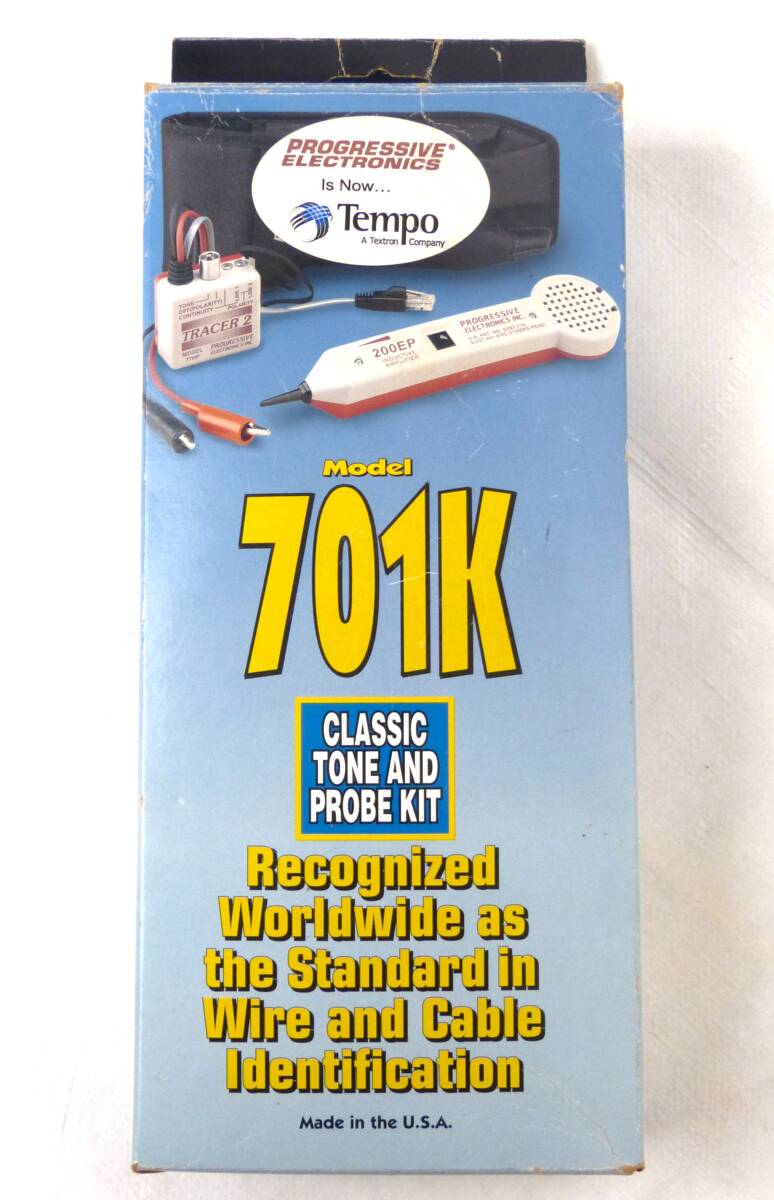 【新品未使用】 Tempo テンポ　701K　トーンプローブキット　心線対照機　ケーブルテスター　☆元箱・取説・携帯用ミニポーチ付