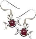 AzureGreen: Triple Goddess Earrings 三女神