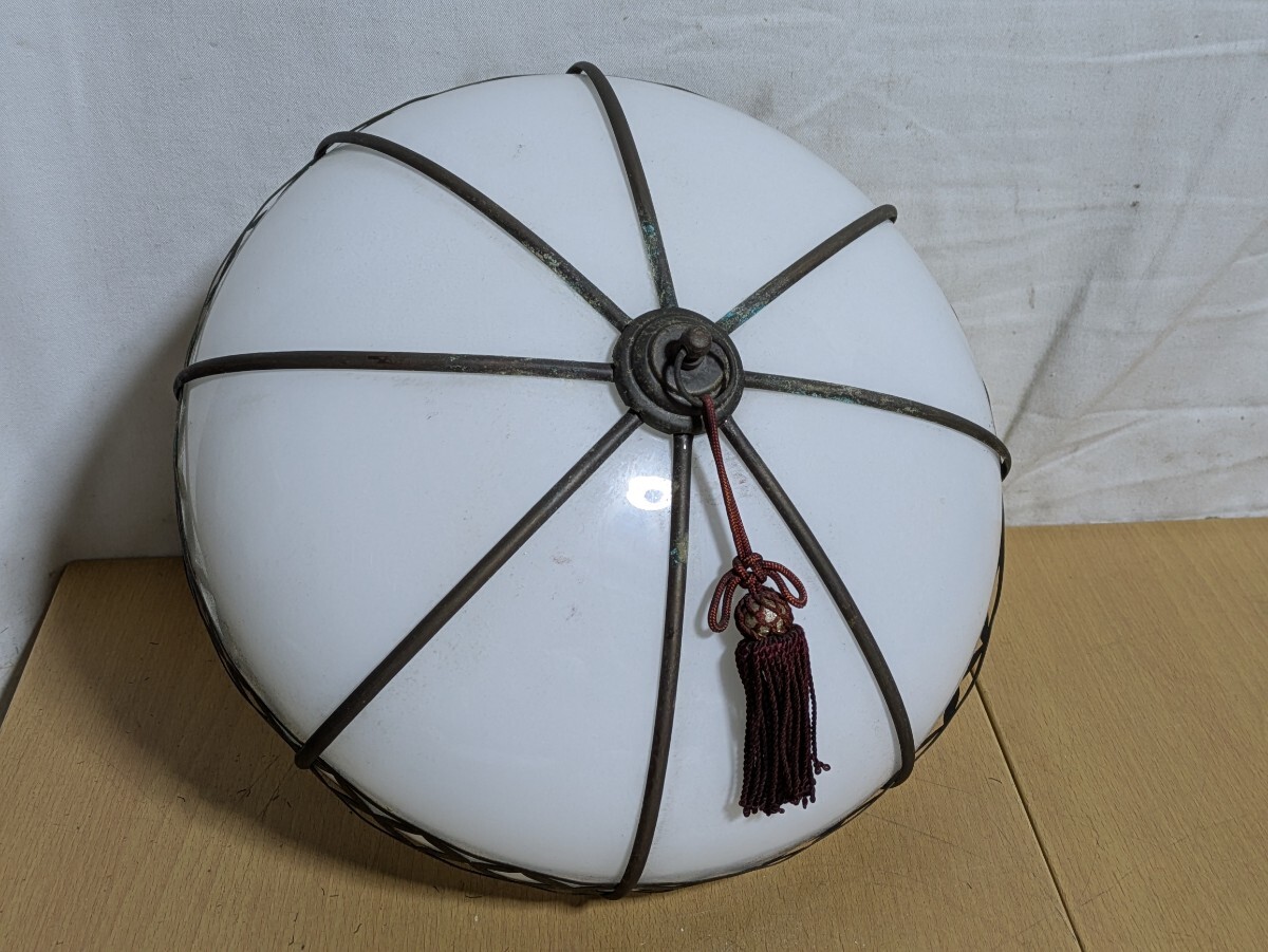 同梱不可】乳白色 電笠 ②/電傘 照明 昭和レトロ 大正ロマン 同梱不可】乳白色 電笠 ②/電傘 照明 昭和レトロ 大正ロマン