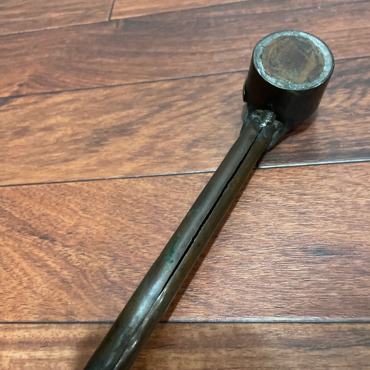 【5％OFF】 矢立 古道具 矢立 書道具 銅製 骨董 時代物 筆入れ アンティーク コレクション