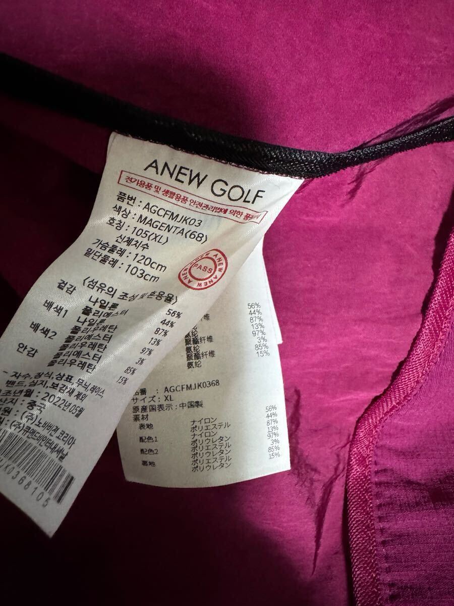 希少モデル! 美USED ANEW GOLF ライダースブルゾン MARK&LONA G 希少モデル! 美USED ANEW GOLF ライダースブルゾン MARK&LONA G