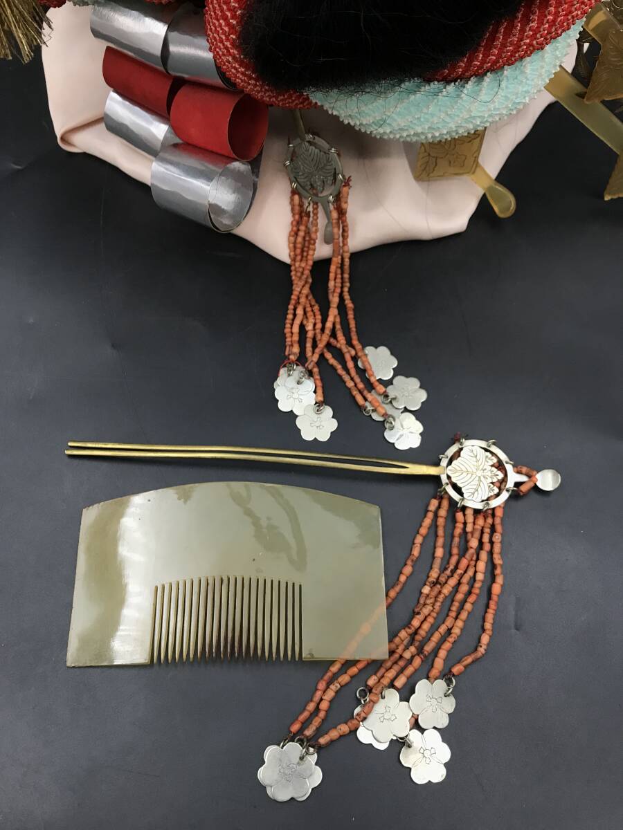 U0128-12◇コレクター放出品 日本髪 かつら 52 京都島原の太夫横 U0128-12◇コレクター放出品 日本髪 かつら 52 京都島原の太夫横