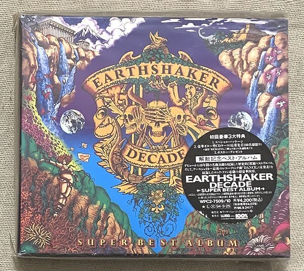 CD2枚組 アースシェイカー ディケイド～スーパー・ベスト・アルバム DECADE -SUPER BEST ALBUM WPC2-7509/10 西田昌史 石原慎一郎 氷川敏郎