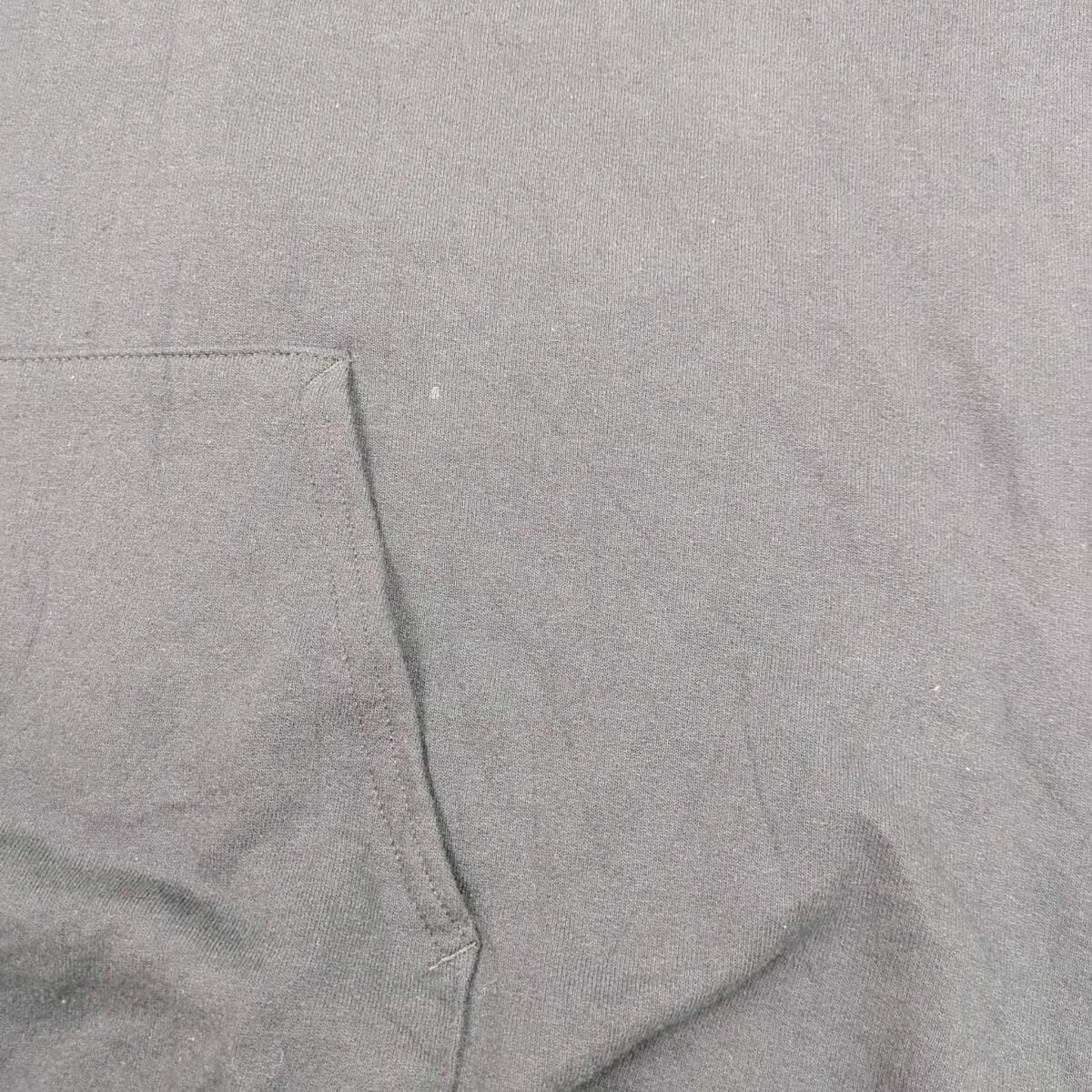 XL Hanes プルオーバーパーカー 裏起毛 マフポケットTEXAS A＆M ブラック pa0590_画像7