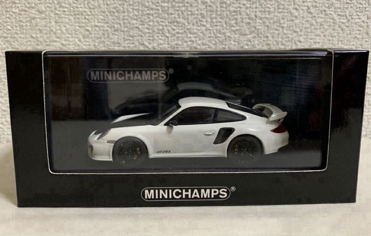 ◆未展示品！1/43 ポルシェ 911 GT2 RS 997後期モデル ブラックカラードホイール装着車
