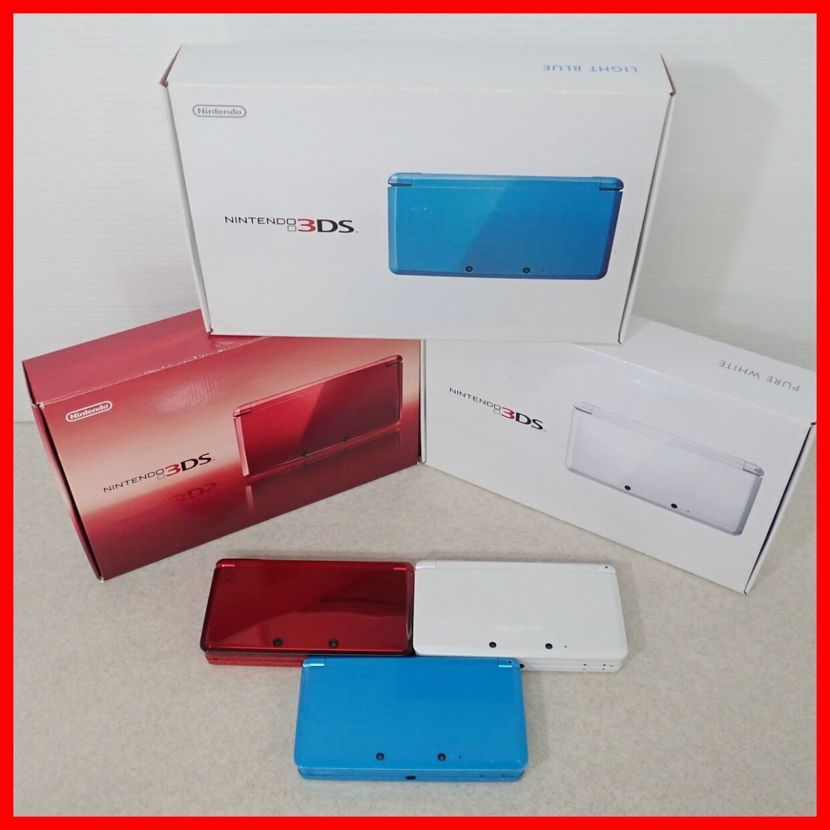 動作品 ニンテンドー3DS 本体 CTR-001 フレアレッド/ライト 動作品 ニンテンドー3DS 本体 CTR-001 フレアレッド/ライト