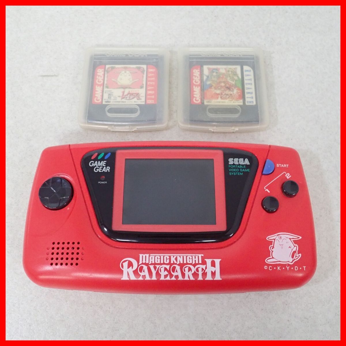 動作品 GG ゲームギア 魔法騎士レイアース 本体 HGG-3210 RAY + ソフト 魔法騎士レイアース/2 2本 まとめてセット SEGA セガ【10