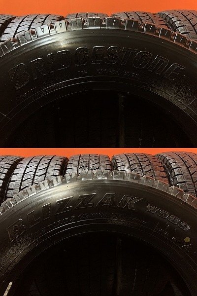 BS BLIZZAK W989 215/70R17.5 118/116N LT 17.5 дюймовый свет для грузовика зимний 6шт.@23 год производства spew groove Canter и т.п. (KTL296)