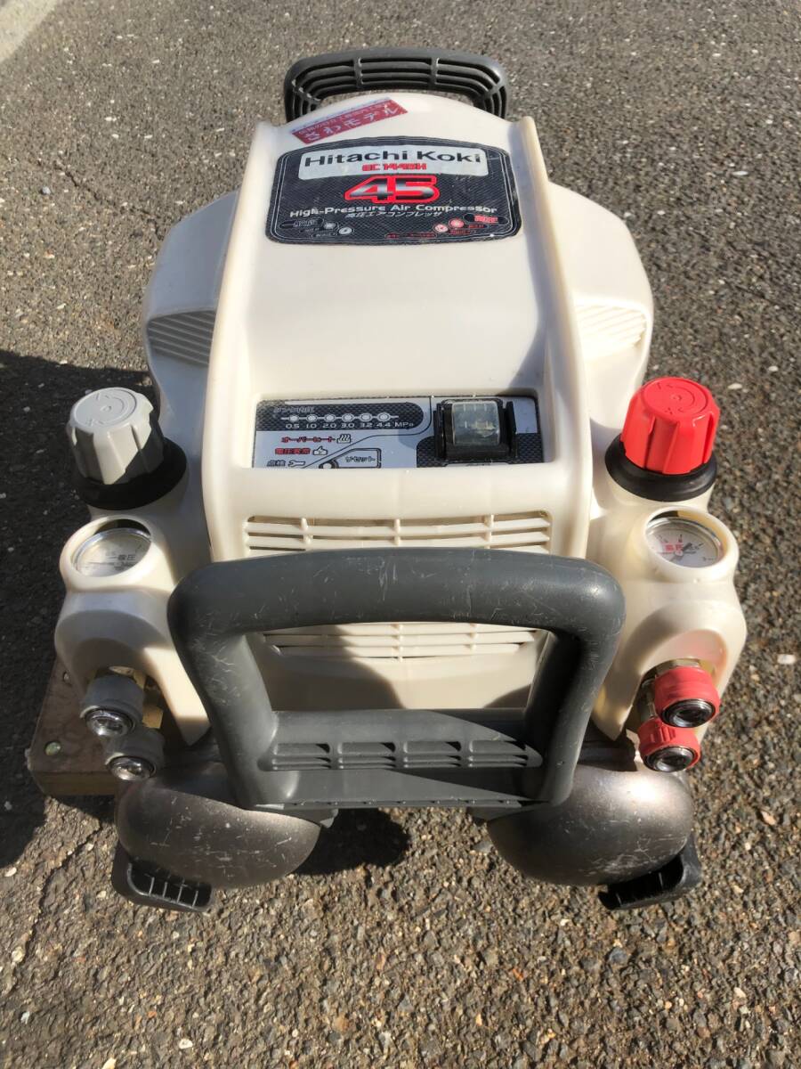【中古品】★日立工機 高圧エアコンプレッサー さわモデル EC1445H / ITP5CR5PFHS0