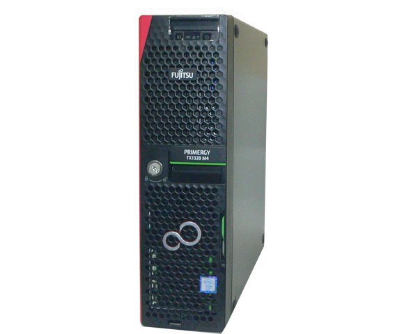 富士通 PRIMERGY TX1320 M4 (PYT1324T2S) Xeon E-2124 3.3GHz メモリ 16GB HDD 300GB×2(SAS 2.5インチ) DVD-ROM