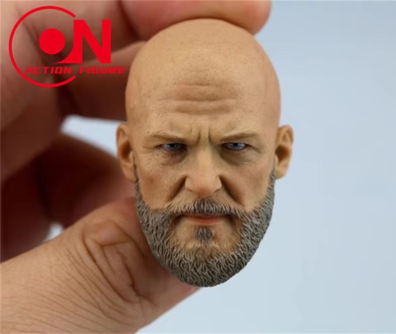 1/6 アクションフィギュア カスタム 汎用 ヘッド 俳優 シブイ 髭 男性 晩年 ブリッジ 男性 PVC 男性 ボディ 交換 ヘッド 12インチ X485