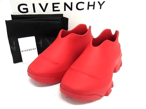 # новый товар # не использовался # GIVENCHYji van si. moni . men taruma low Raver туфли без застежки указанный размер 41 ( примерно 26cm) обувь оттенок красного FF1061
