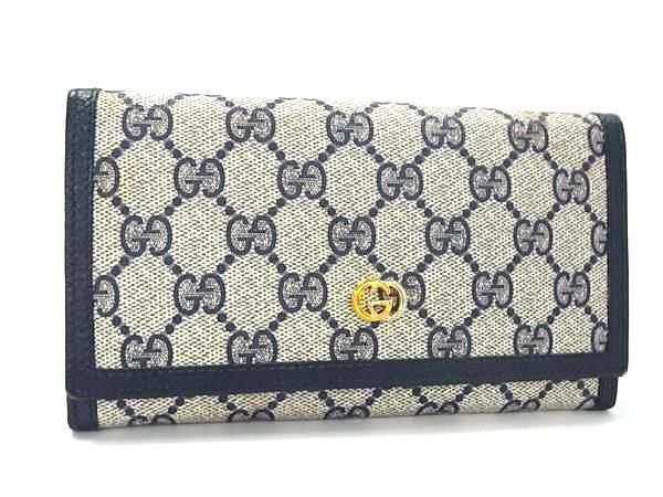 1円 □美品□ GUCCI グッチ オールドグッチ ヴィンテージ GG柄 PVC×レザー がま口 二つ折り 長財布 ウォレット 札入れ ネイビー系 FF8721(女性用財布)|売買されたオークション情報、Yahoo!オークション(旧ヤフオク!) の商品情報をアーカイブ公開 - オークファン(aucfan 1円 □美品□ GUCCI グッチ オールドグッチ ヴィンテージ GG柄 PVC×レザー がま口 二つ折り 長財布 ウォレット 札入れ ネイビー系 FF8721(女性用財布)|売買されたオークション情報、Yahoo!オークション(旧ヤフオク!) の商品情報をアーカイブ公開 - オークファン(aucfan