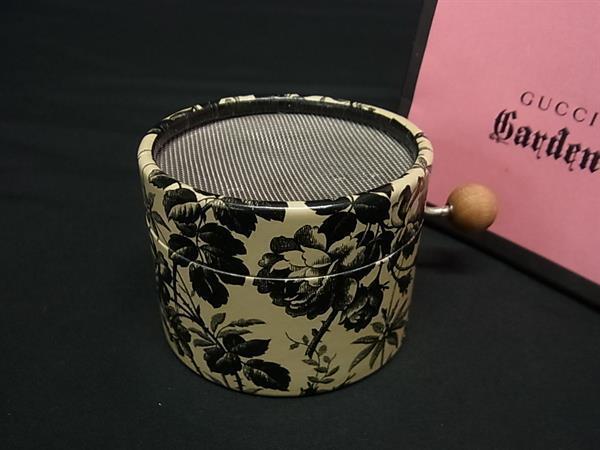 ■極美品■ GUCCI グッチ ガーデン 手巻き オルゴール インテリア レディース メンズ ベージュ系×ブラック系 FK1811
