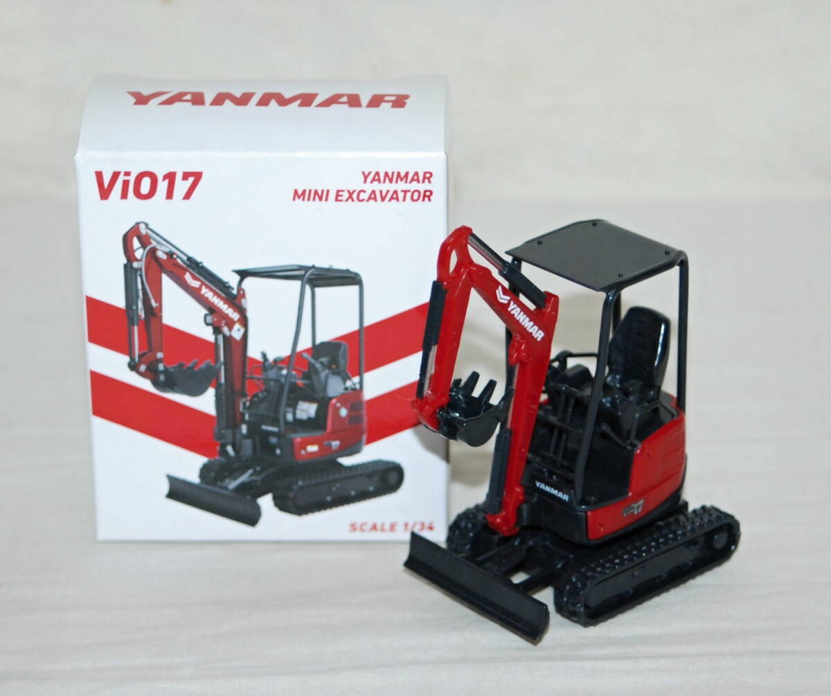 美品 YANMAR ヤンマー Vi017 ショベルカー 1/34 ミニカー 美品 YANMAR ヤンマー Vi017 ショベルカー 1/34 ミニカー