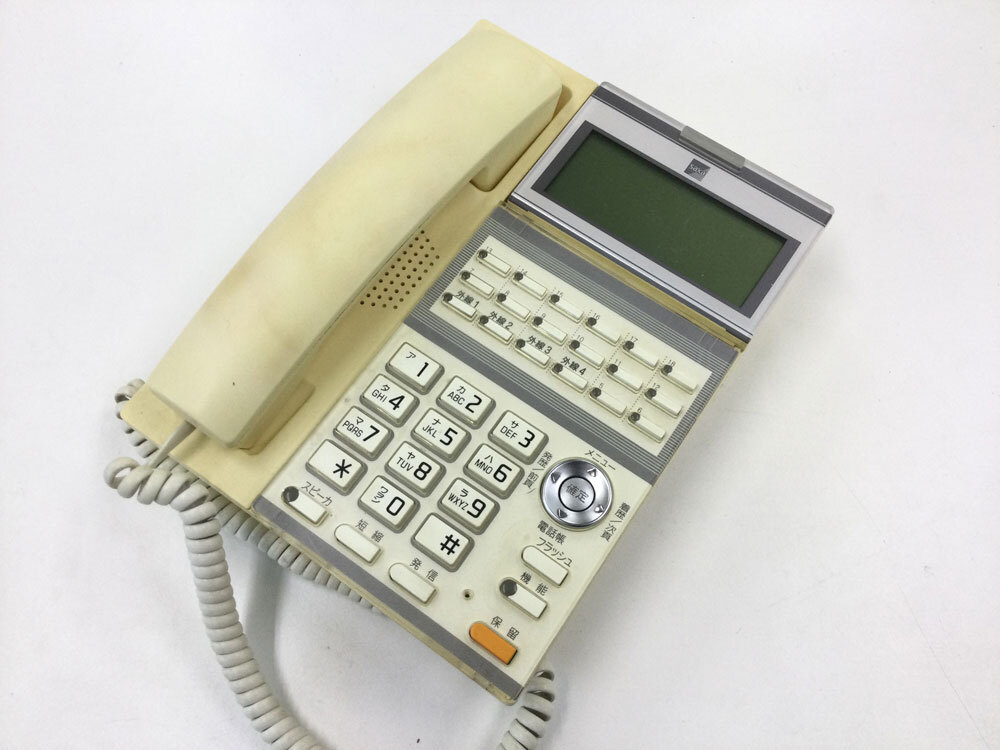 saxa( Saxa ) TD610(W) 18 кнопка стандарт телефонный аппарат ( белый ) повторное использование б/у телефон * с гарантией * Honshu бесплатная доставка *( контрольный номер 2315)