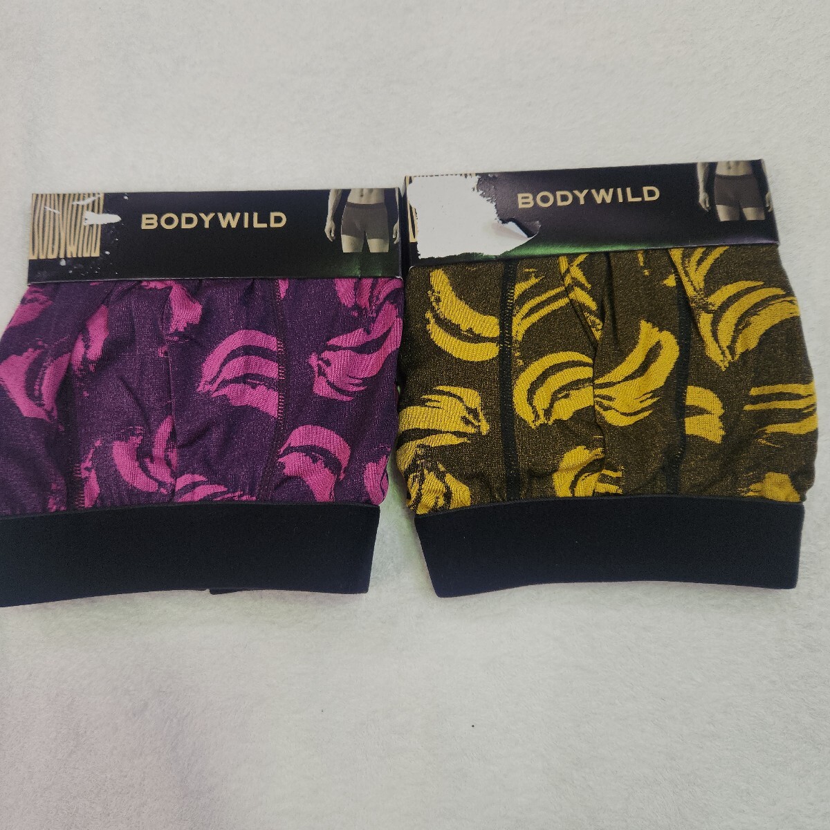 ③GUNZE　 BODYWILDボクサーパンツ　２枚セット　Lサイズ未使用 　定価3300円　日本製品下着　グンゼ 前閉じ 前とじ　　バナナ柄パンツ