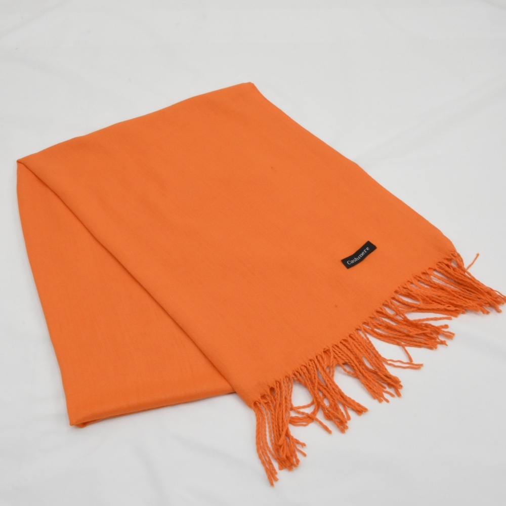  не использовался товар * кашемир палантин * orange 