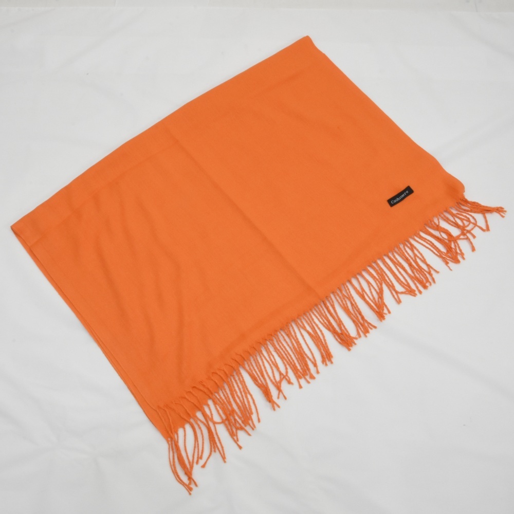  не использовался товар * кашемир палантин * orange 