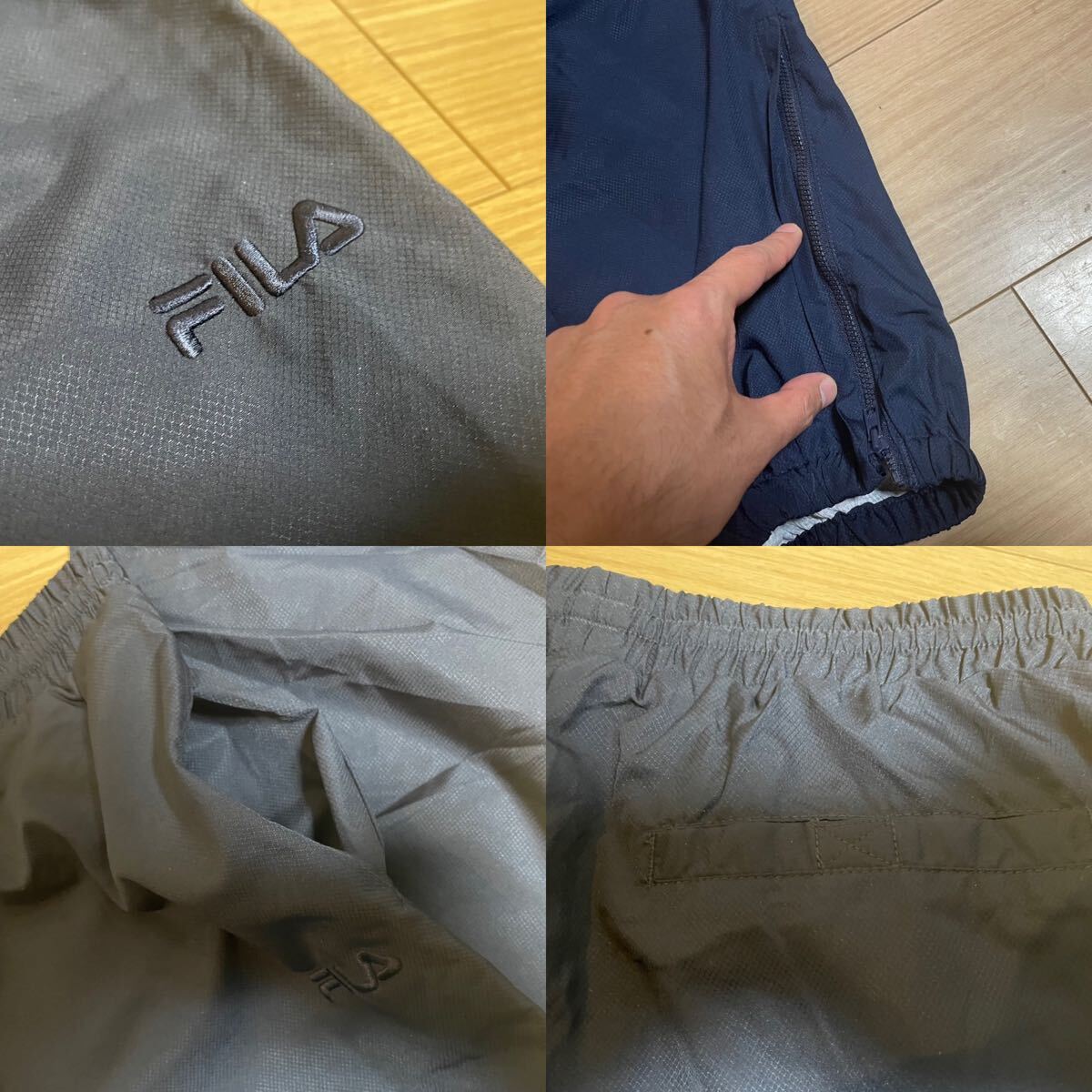 【激レア】美品 90s FILA セットアップ ナイロン グラントヒル wu-tang nas hiphop Mサイズ
