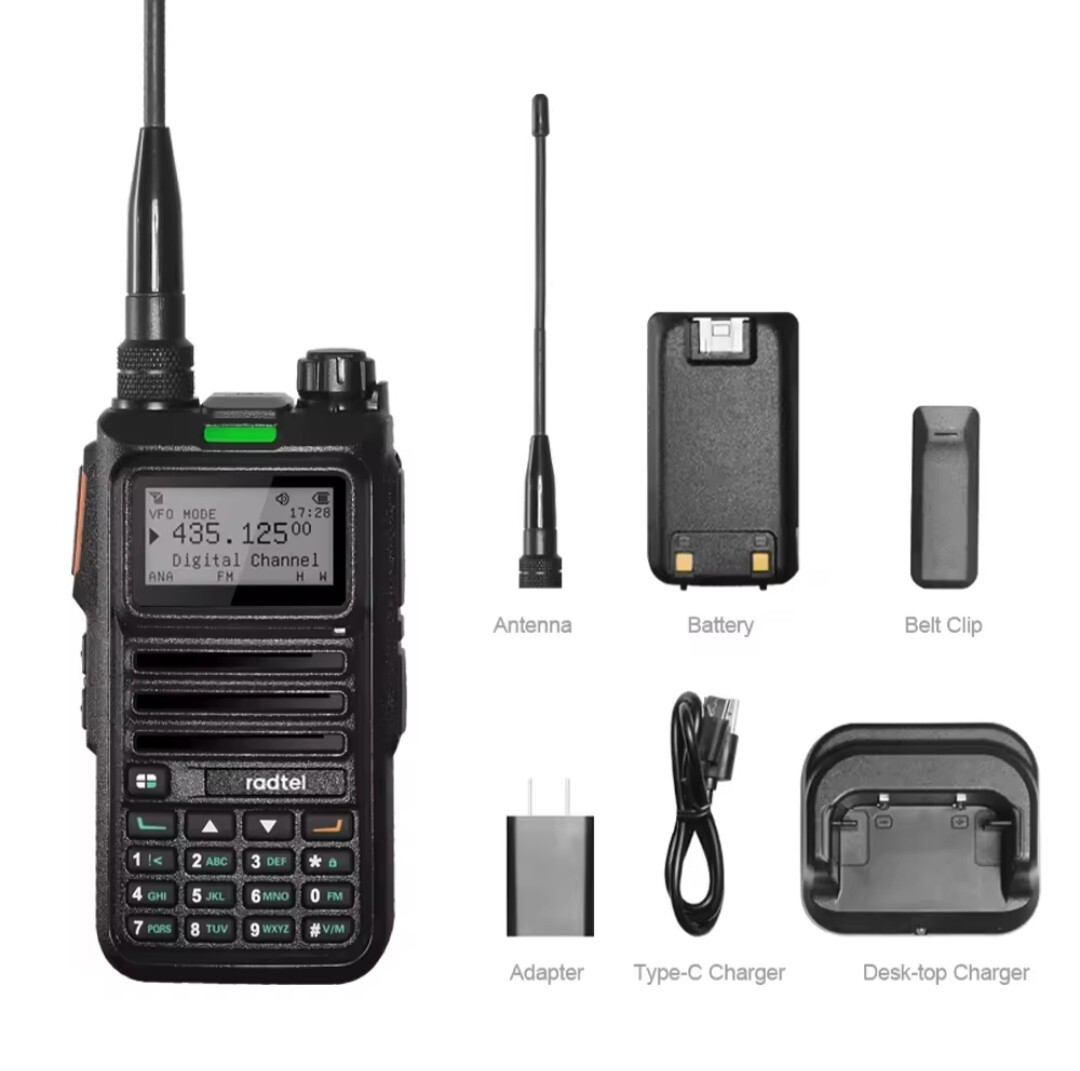 日本語】DMR/FM無線機 Radtel RT-4D JU 430MHz 広帯域受信 JARD 日本語】DMR/FM無線機 Radtel RT-4D JU 430MHz 広帯域受信 JARD