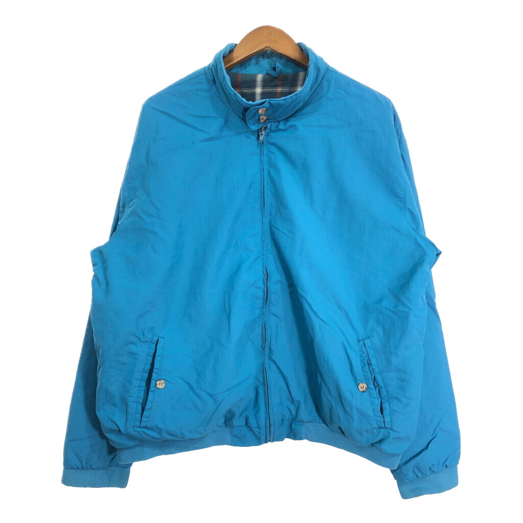 高評価レビュー アウトドア ハリントンジャケット エルエルビーン L.L.Bean 90年代 ターコイズブルー S8439 古着 中古 LARGE) (メンズ 男性用