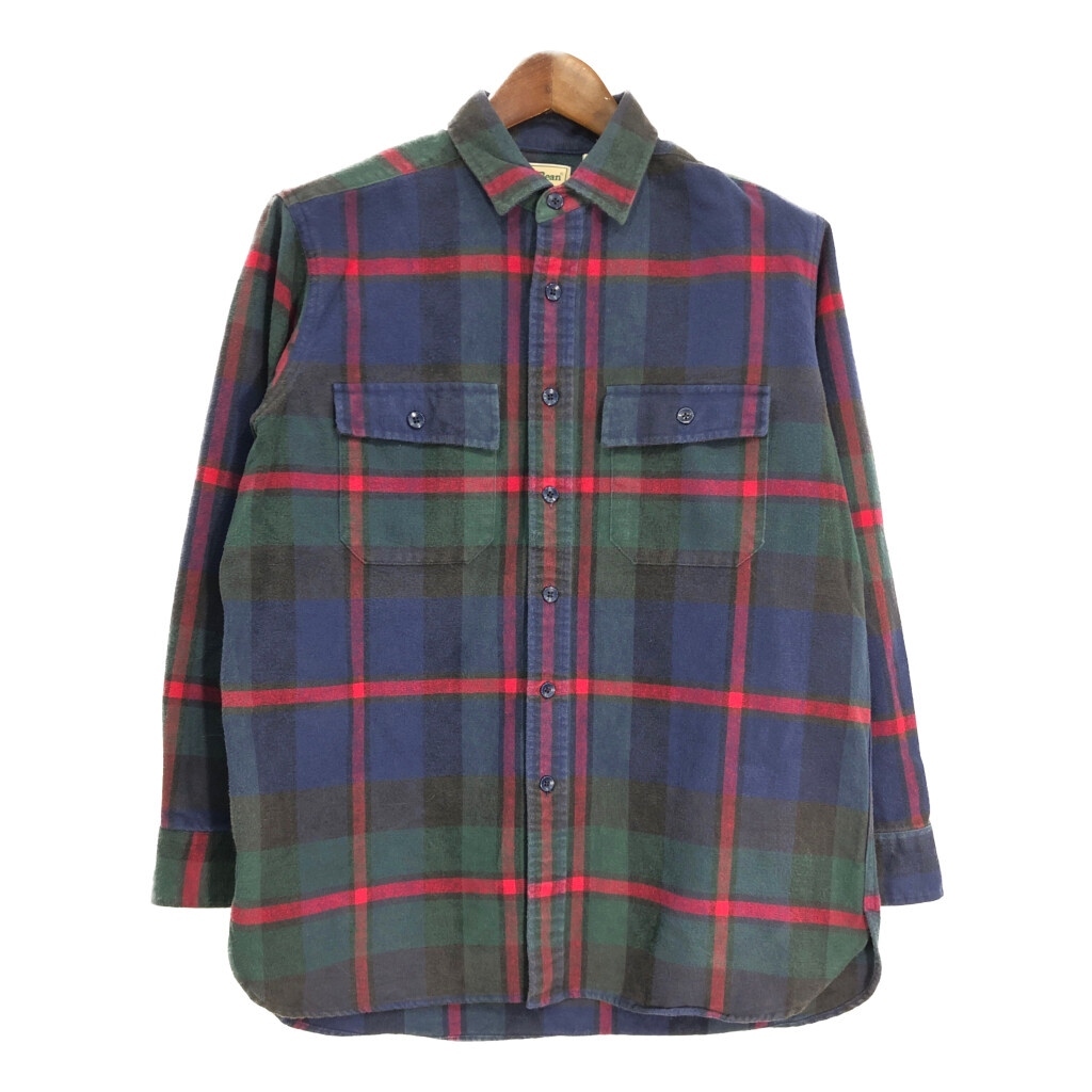 ファッション好きが選ぶ人気ブランドランキング フランネルシャツ エルエルビーン L.L.Bean 90年代 アウトドア S9270 古着 中古 L相当) (メンズ マルチカラー チェック 男性用