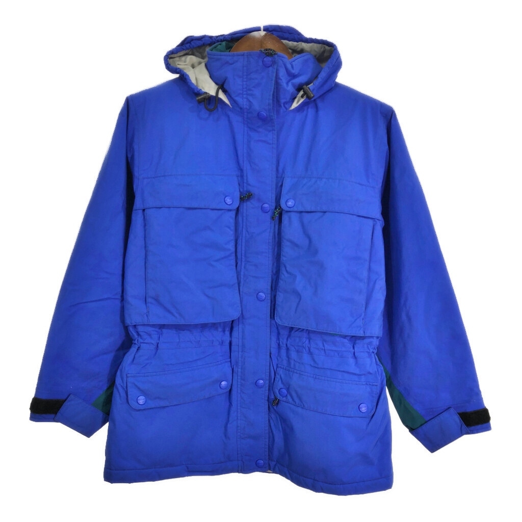 人気 90年代 S9762 古着 中古 M) (レディース ブルー アウトドア マウンテンパーカー GORE-TEX エルエルビーン L.L.Bean 女性用