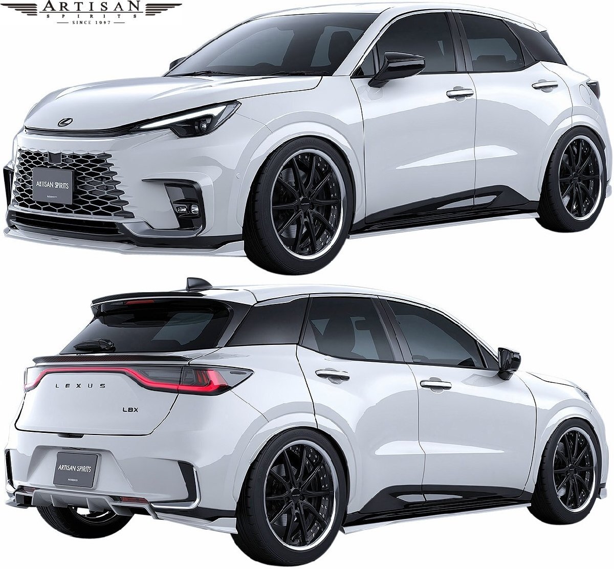 【M's】レクサス LBX Cool Relax MAYH10 MAYH15 (2023.12-) ARTISAN SPIRITS リアゲートスポイラー ウイング FRP アーティシャンスピリッツ_画像5