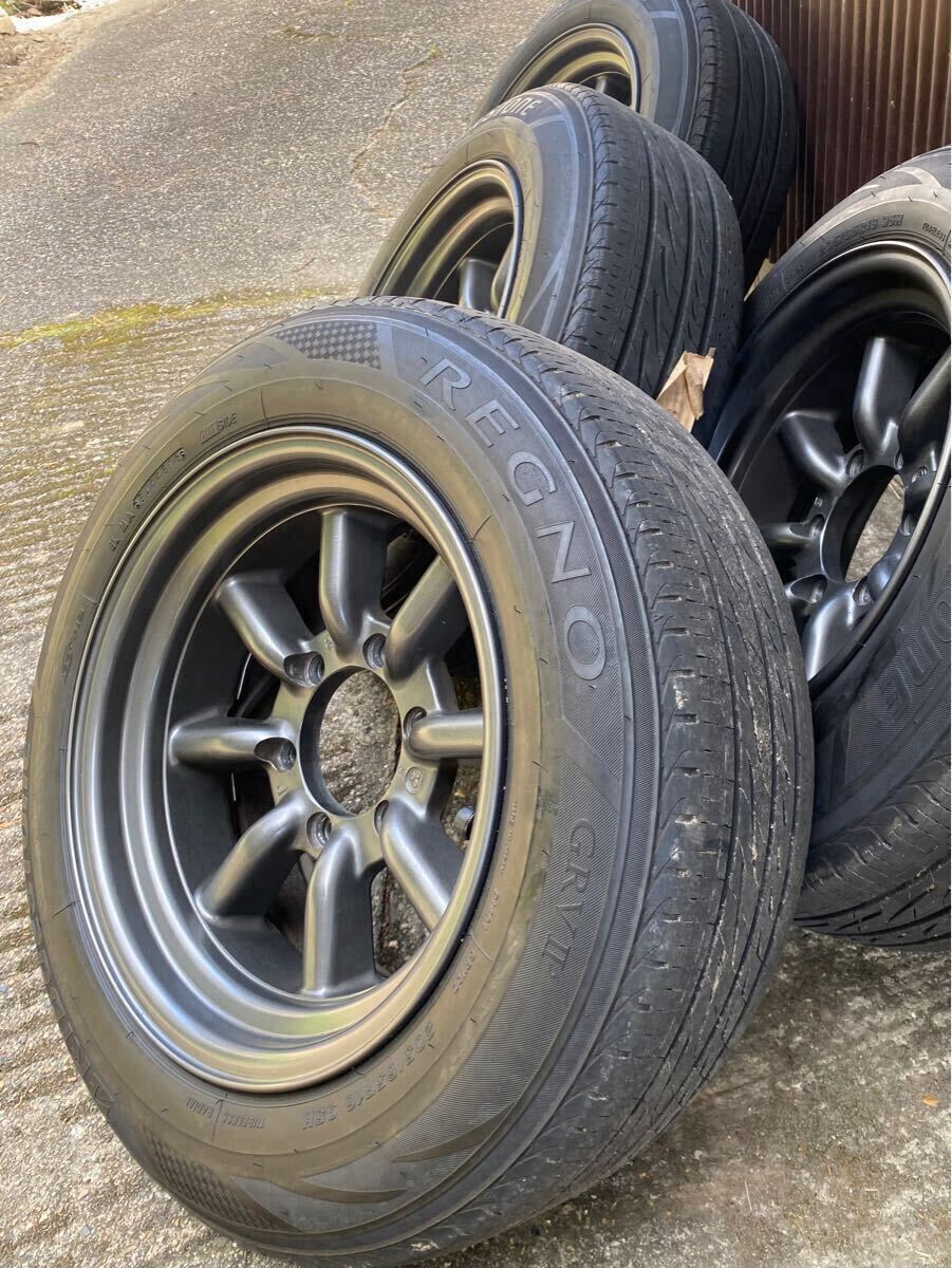 RS ワタナベ ホイール 8j 16 6穴 139.7 レグノタイヤセット 4本 RS ワタナベ ホイール 8j 16 6穴 139.7 レグノタイヤセット 4本