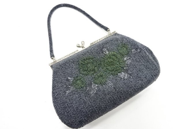 ys7262232; 宗sou ビーズ　薔薇模様ハンドバッグ【リサイクル】【着】