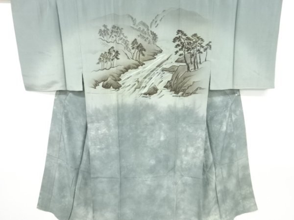 ys7262579; 宗sou 川辺風景模様単衣男物長襦袢