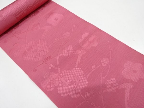 ys7266099; 宗sou 枝梅模様織り出し八寸帯地反物【アンティーク】【着】
