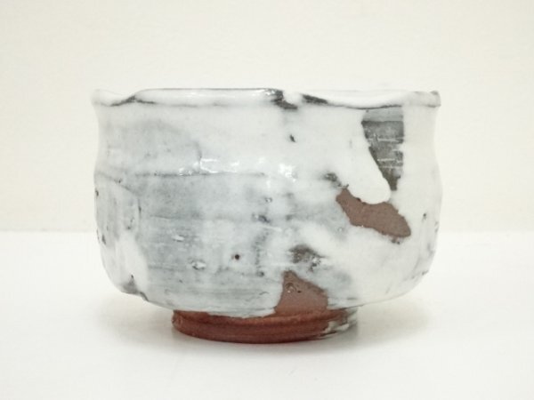 ys7189673; 宗sou 萩焼 守繁徹造 白萩茶碗（共箱）【道】
