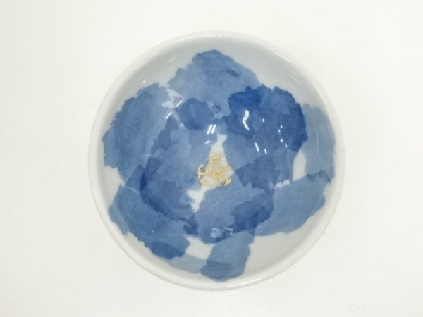 ys7190142;.soue мм структура белый фарфор с синим рисунком ..?( вместе коробка )[ дорога ]