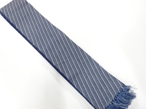 ys7272766; 宗sou 未使用品　正絹　斜め縞模様織り出し　男物角帯【着】