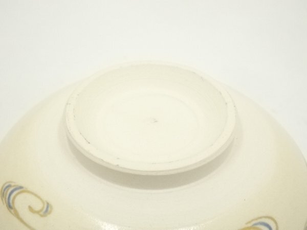 ys7239336; 宗sou 京焼 山川巌造 仁清扇面画茶碗（共箱）【道】