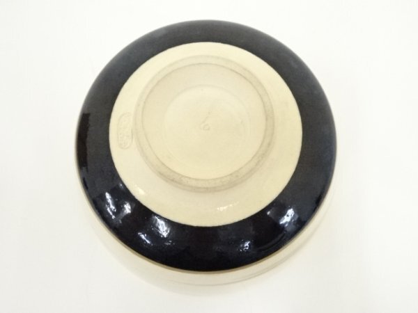 ys7267832; 宗sou 京焼　清閑寺窯　杉田祥平造　色絵滝の音畫茶碗（共箱）【道】